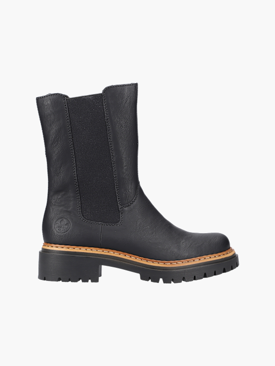 Rieker Damen Chelsea Boots Schwarz 137424 1