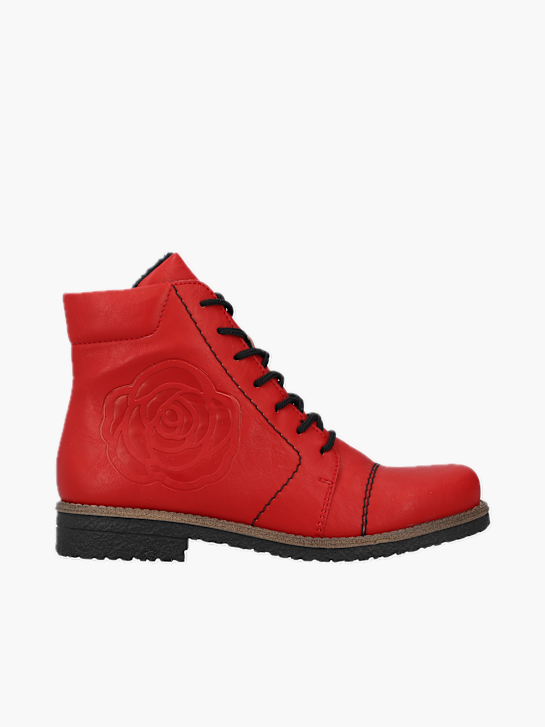 Rieker Damen Schnürstiefel Rot 137441 1