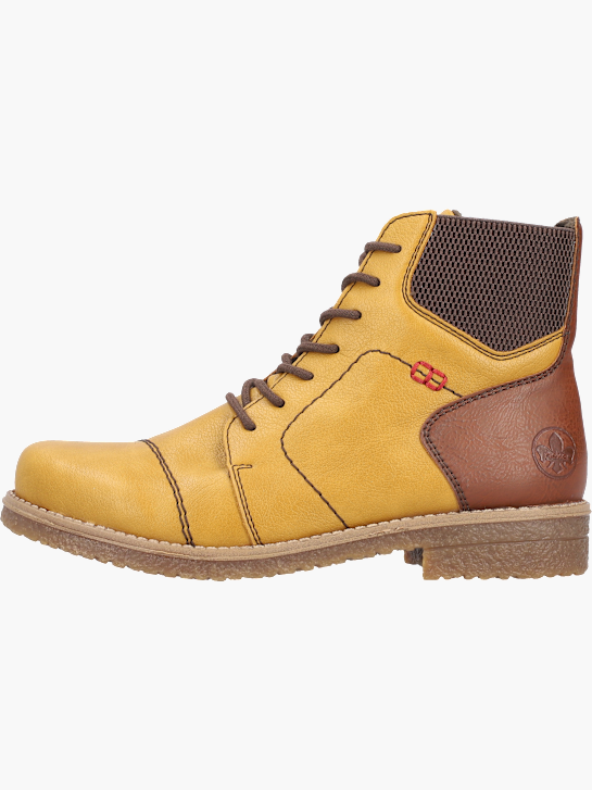 Rieker Damen Schnürstiefel Gelb 143694 3