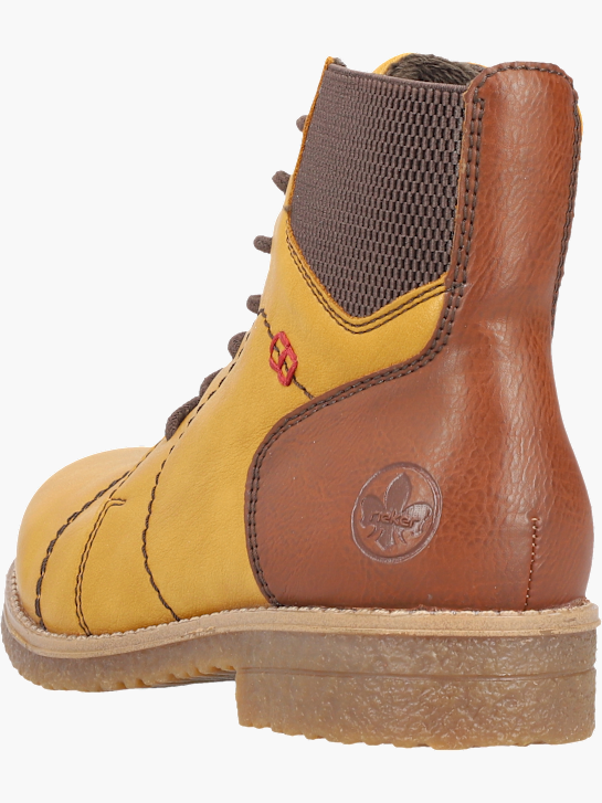 Rieker Damen Schnürstiefel Gelb 143694 4