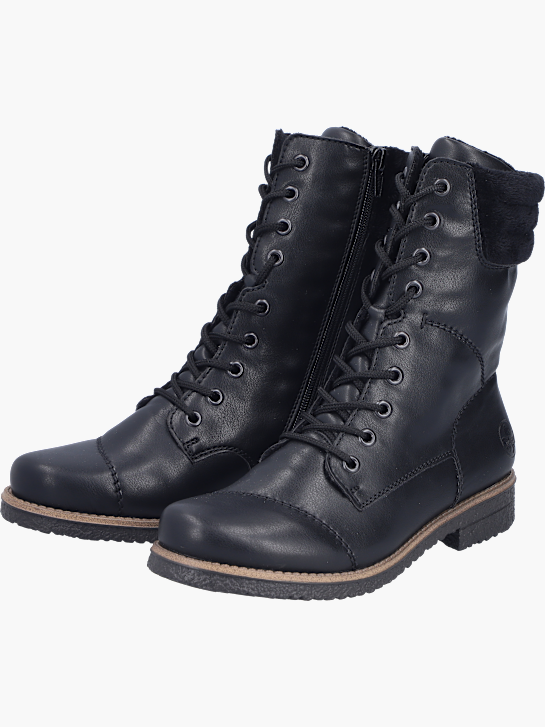 Rieker Damen Schnürstiefel Schwarz 143696 2