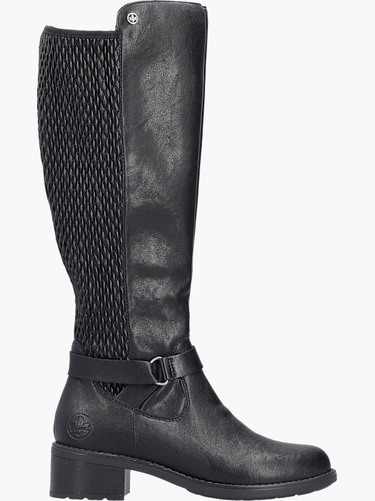 Rieker Damen Hochschaftstiefel Schwarz 143728 1