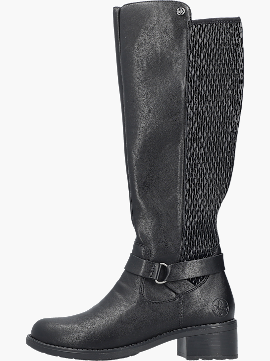 Rieker Damen Hochschaftstiefel Schwarz 143728 3