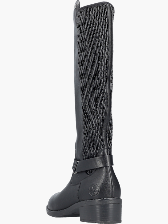 Rieker Damen Hochschaftstiefel Schwarz 143728 4