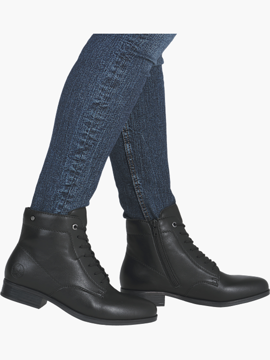 Rieker Damen Schnürstiefel Schwarz 143731 4