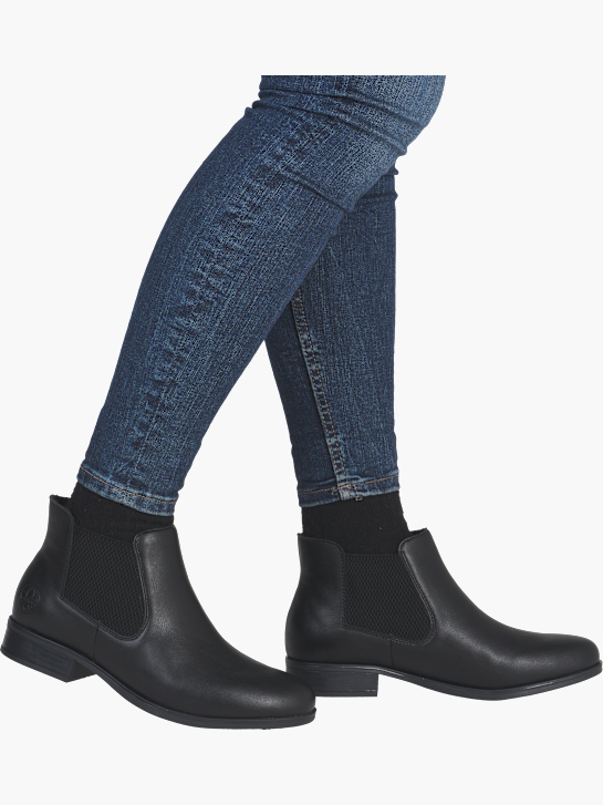 Rieker Damen Chelsea Boots Schwarz 143732 4