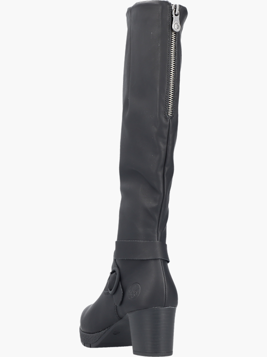 Rieker Damen Hochschaftstiefel Schwarz 143739 4
