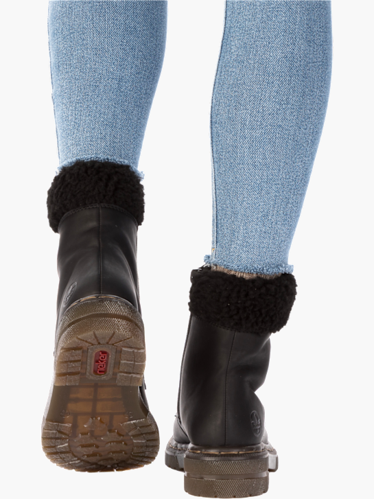 Rieker Damen Schnürstiefel Schwarz 143740 2