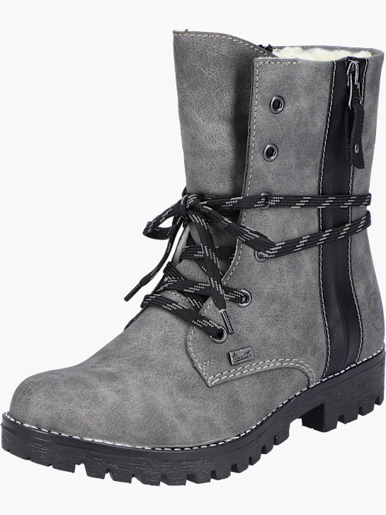 Rieker Damen Schnürstiefel Grau 143744 2