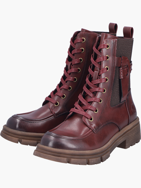 Rieker Damen Schnürstiefel Rot 143760 2