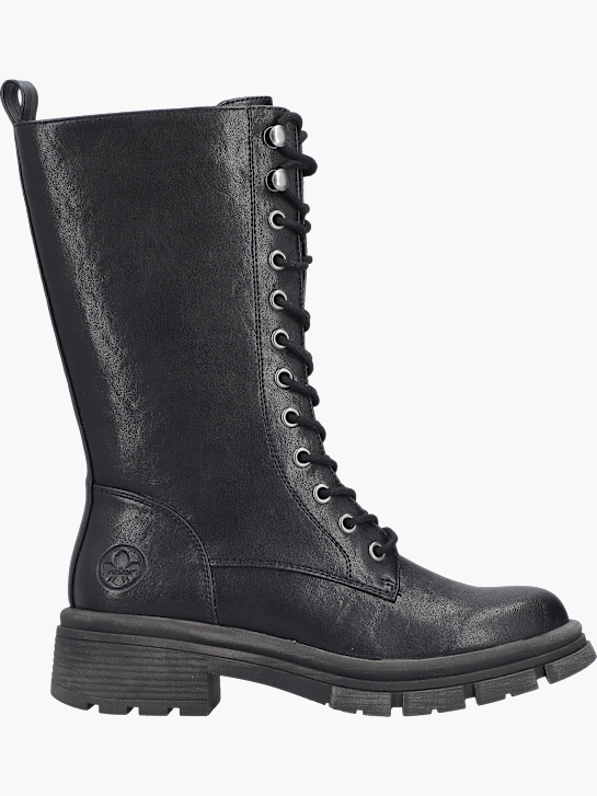 Rieker Damen Hochschaftstiefel Schwarz 143761 1