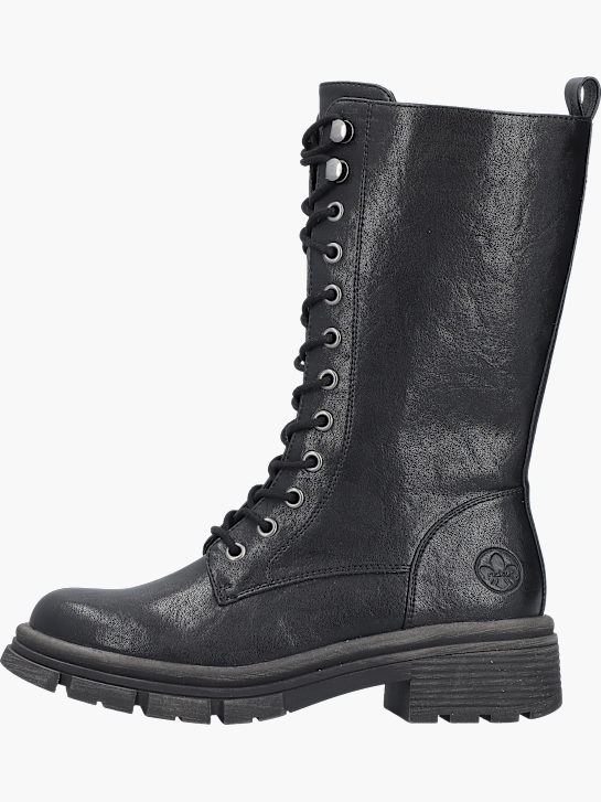 Rieker Damen Hochschaftstiefel Schwarz 143761 2