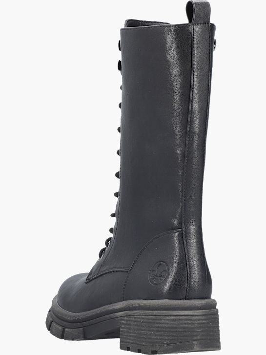 Rieker Damen Hochschaftstiefel Schwarz 143761 4