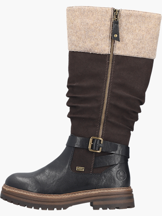 Rieker Damen Hochschaftstiefel Schwarz 143771 2