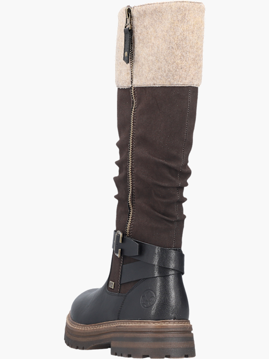 Rieker Damen Hochschaftstiefel Schwarz 143771 4