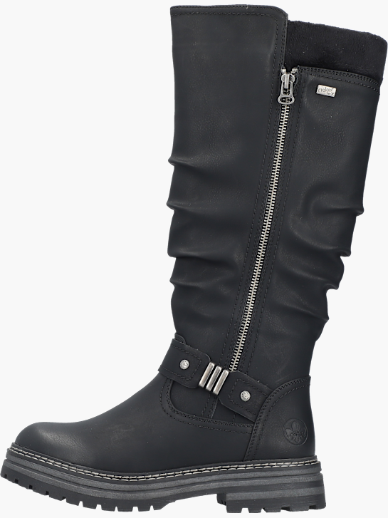 Rieker Damen Hochschaftstiefel Schwarz 143772 3
