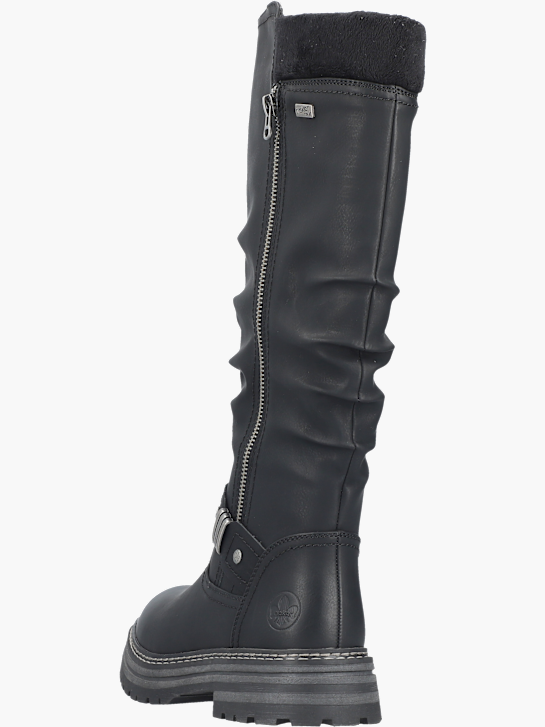 Rieker Damen Hochschaftstiefel Schwarz 143772 4