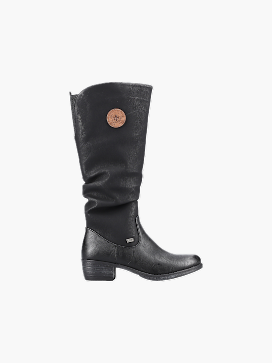 Rieker Damen Hochschaftstiefel Schwarz 137486 1