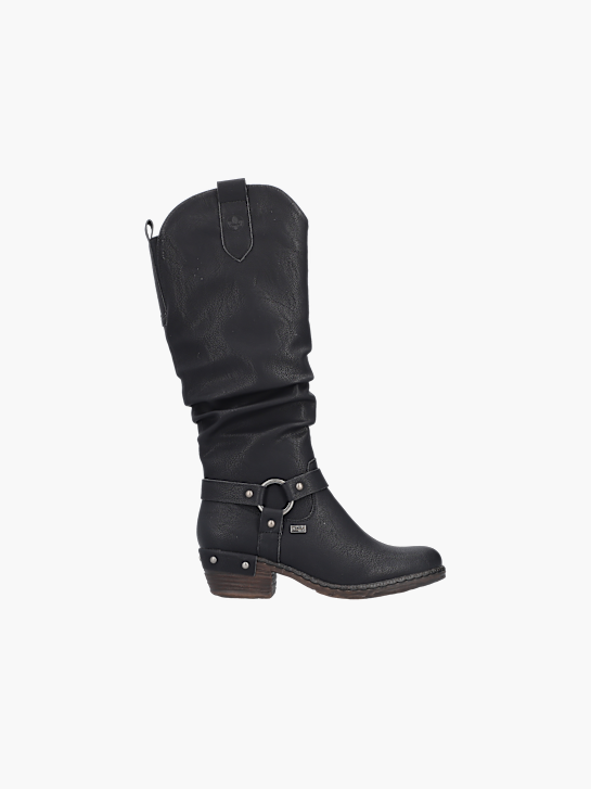 Rieker Damen Hochschaftstiefel Schwarz 137487 1