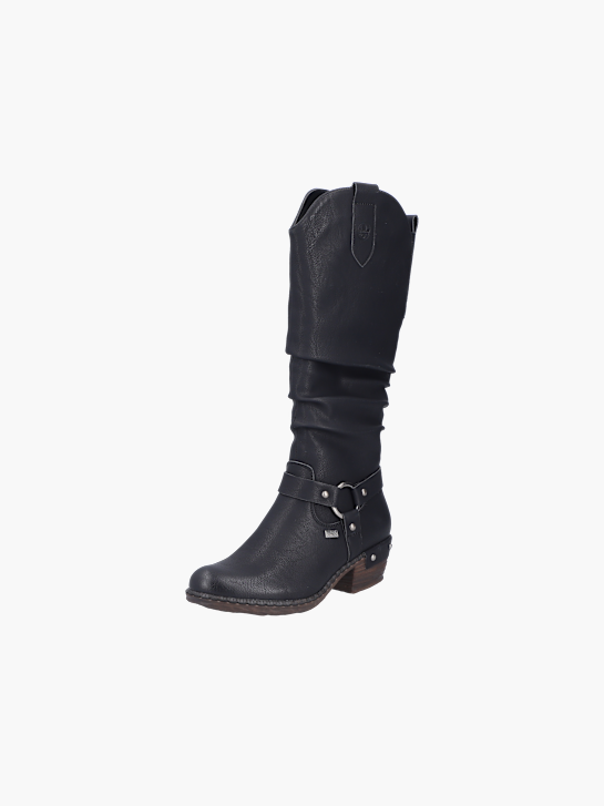 Rieker Damen Hochschaftstiefel Schwarz 137487 2
