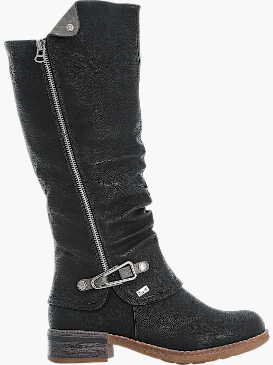 Rieker Damen Hochschaftstiefel Schwarz 143774 1