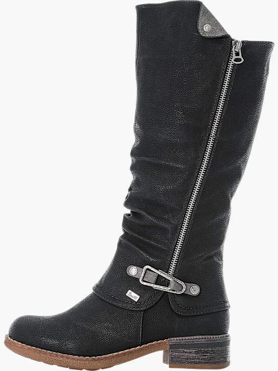 Rieker Damen Hochschaftstiefel Schwarz 143774 2