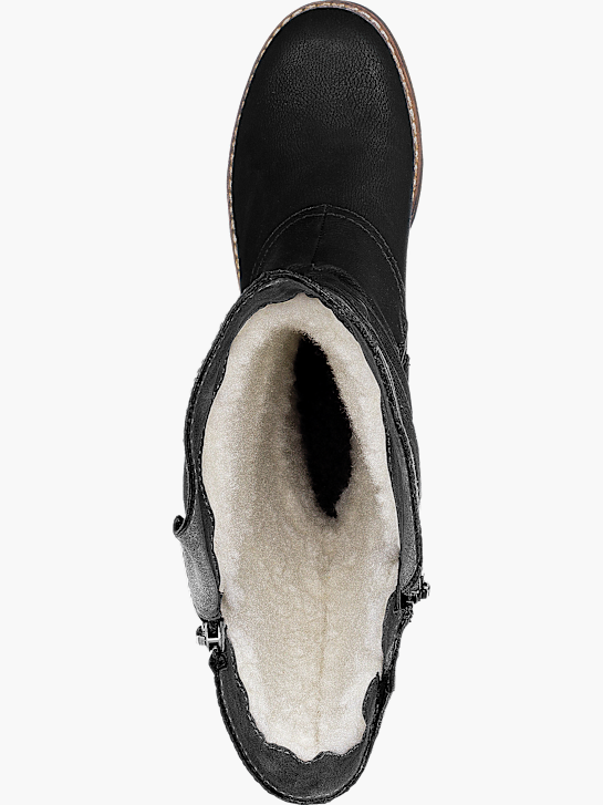Rieker Damen Hochschaftstiefel Schwarz 143774 4