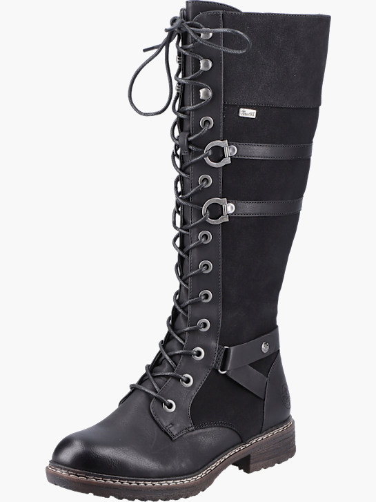 Rieker Damen Hochschaftstiefel Schwarz 131420 2