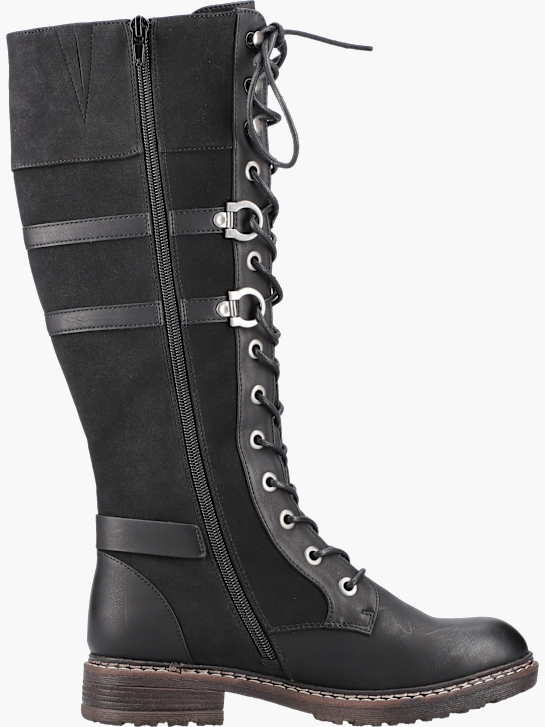 Rieker Damen Hochschaftstiefel Schwarz 131420 3