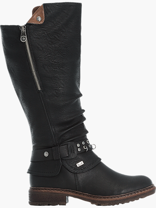Rieker Damen Hochschaftstiefel Schwarz 143784 1