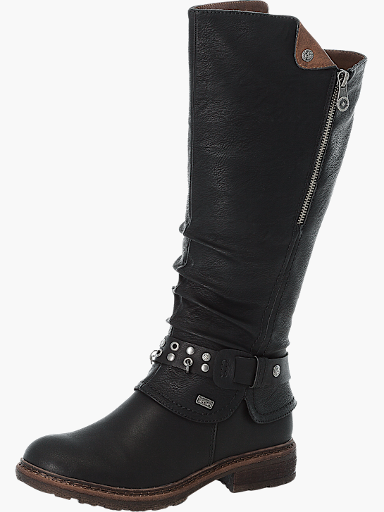 Rieker Damen Hochschaftstiefel Schwarz 143784 2