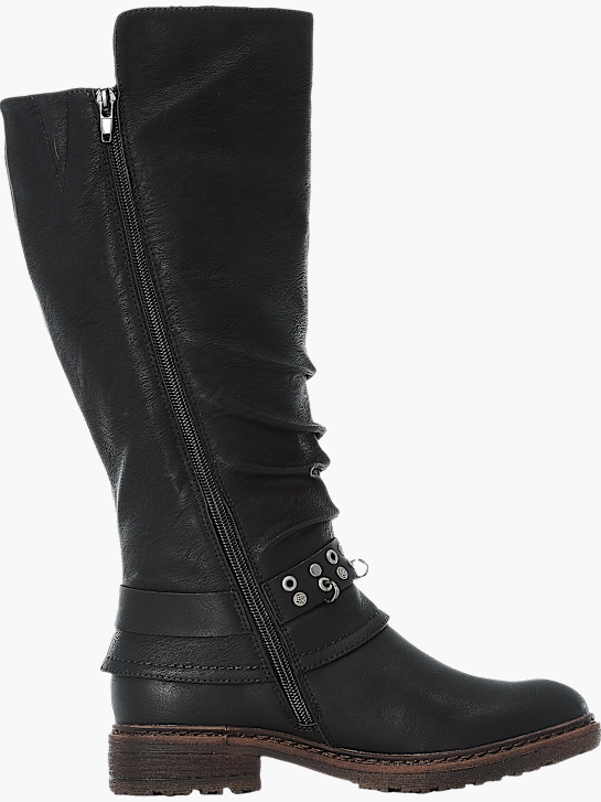 Rieker Damen Hochschaftstiefel Schwarz 143784 3