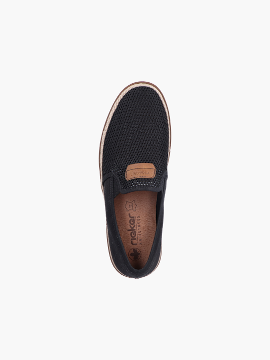 Rieker Herren Slipper Schwarz 129728 4