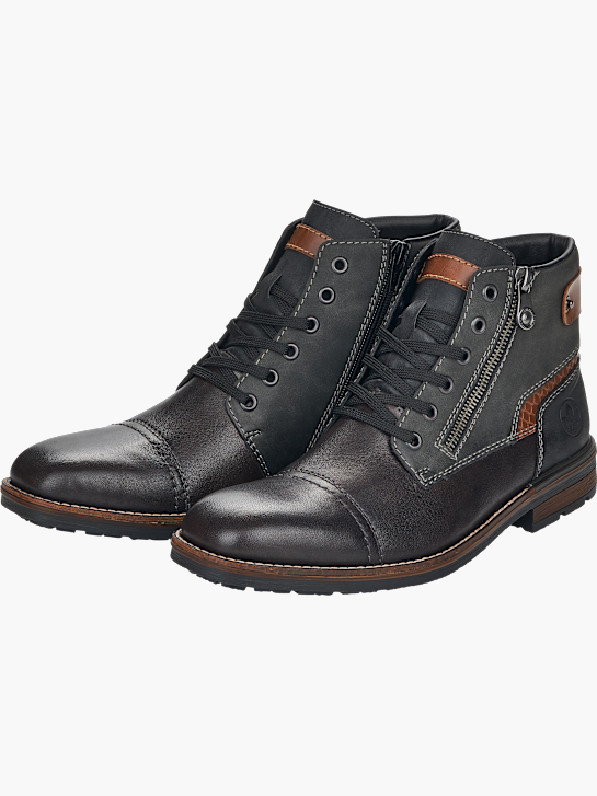 Rieker Herren Schnürstiefel Grau 141672 2
