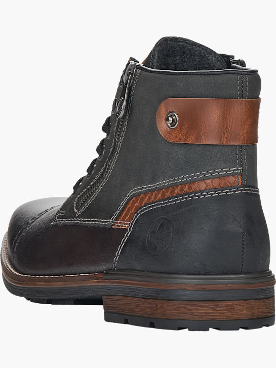 Rieker Herren Schnürstiefel Grau 141672 4