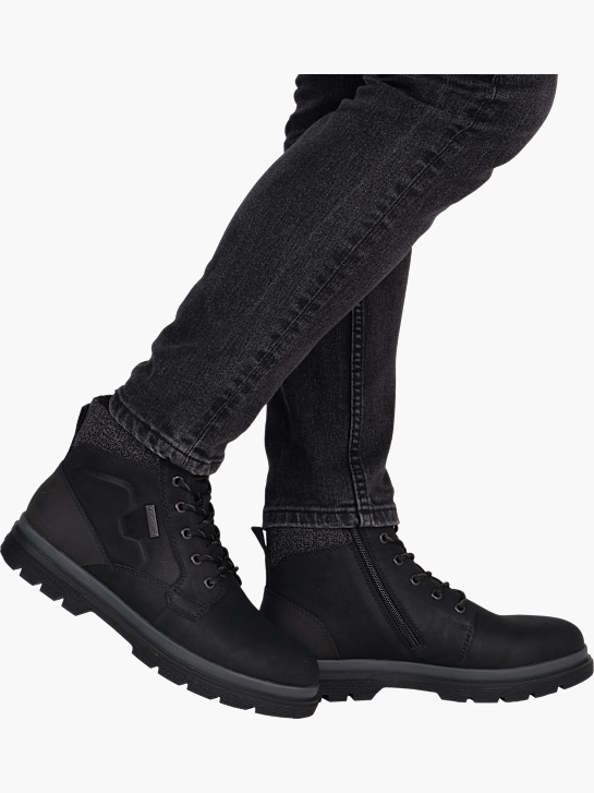 Rieker Herren Schnürstiefel Schwarz 141689 4