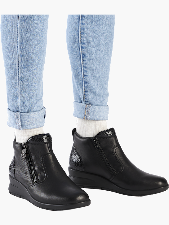 Rieker Damen Kurzstiefel Schwarz 141760 4