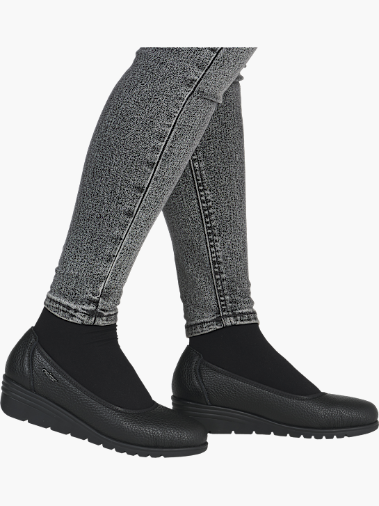 Rieker Damen Loafer Schwarz 141763 4