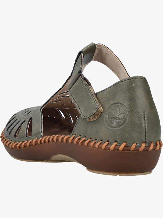 Rieker Damen Slipper Grün 141780 3