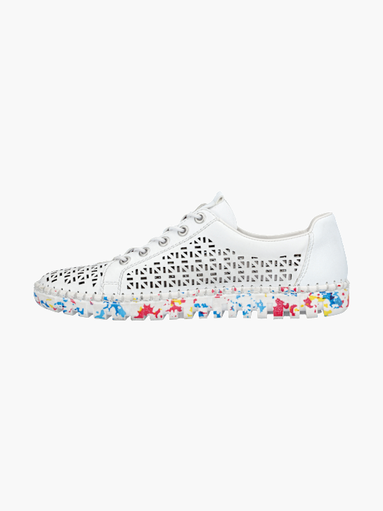 Rieker Damen Slipper Weiß 136102 3