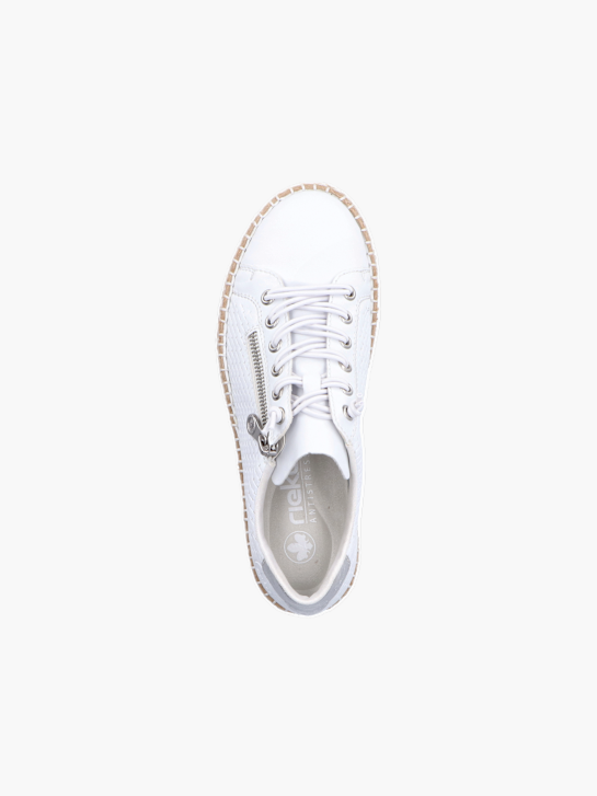 Rieker Damen Slipper Weiß 136107 4