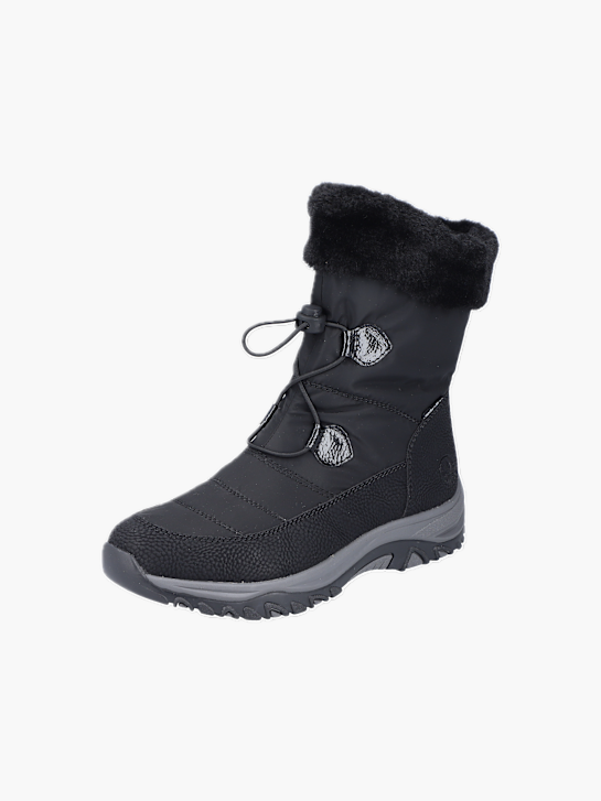 Rieker Damen Schnürstiefel Schwarz 136179 2
