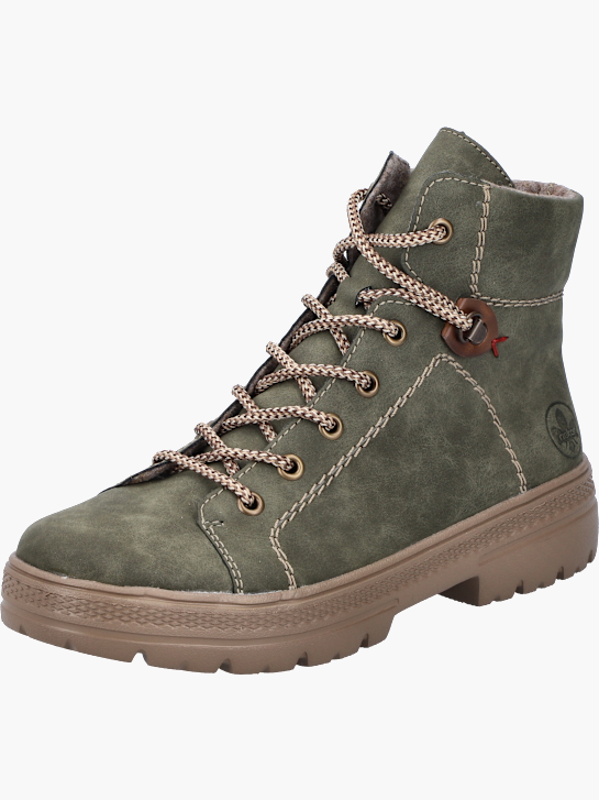 Rieker Damen Schnürstiefel Grün 141834 2