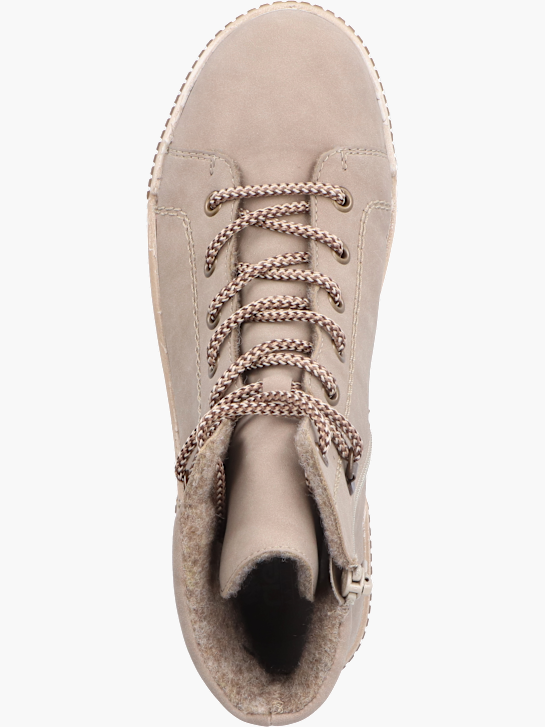 Rieker Damen Schnürstiefel Beige 136183 4