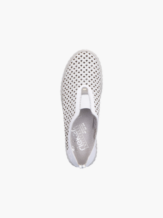 Rieker Damen Slipper Weiß 136186 3