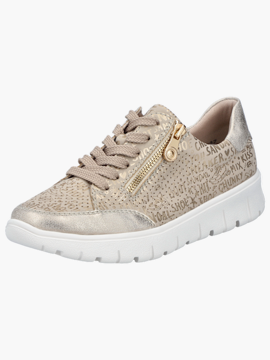Rieker Damen Schnürschuhe Champagner 136191 2