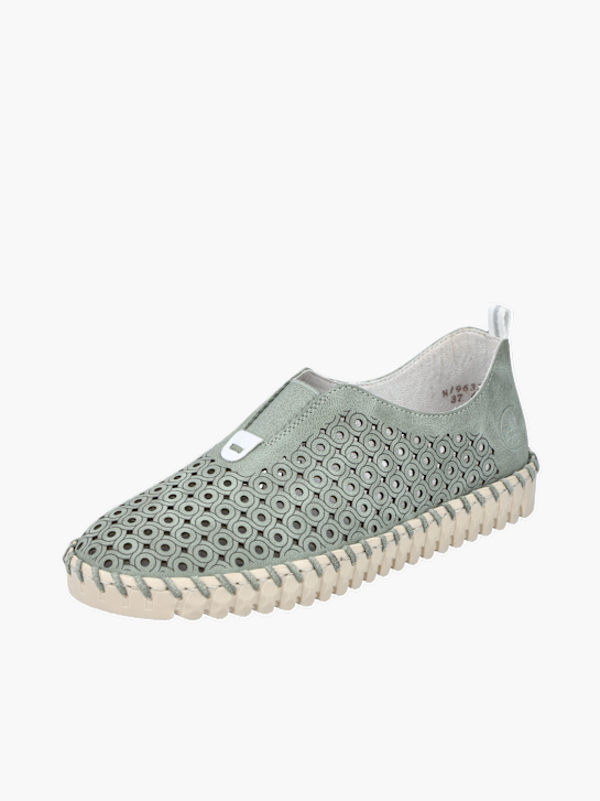 Rieker Damen Slipper Grün 136199 2