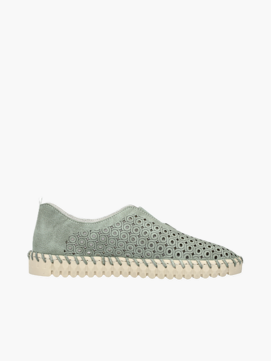 Rieker Damen Slipper Grün 136199 3