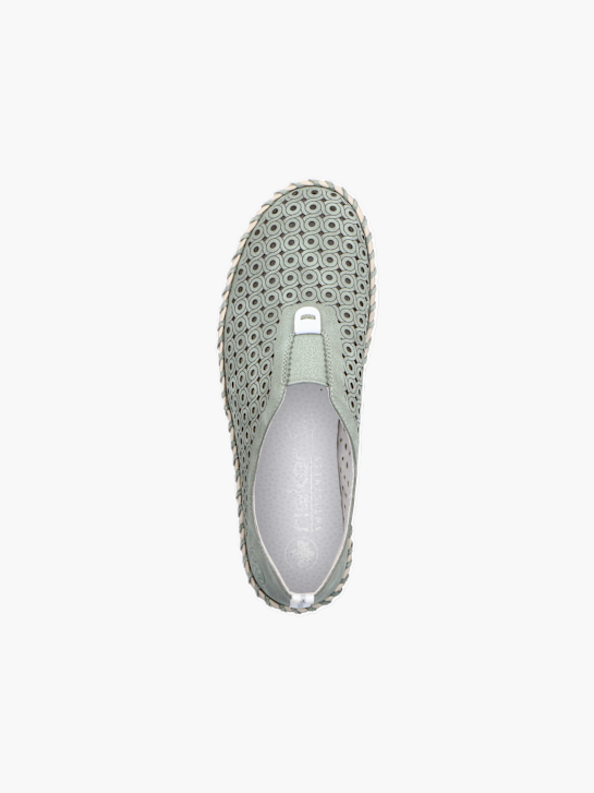 Rieker Damen Slipper Grün 136199 4
