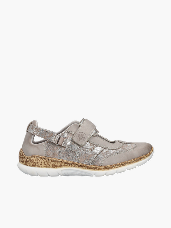 Rieker Damen Slipper Silber 136222 1